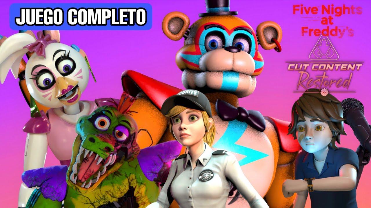 FIVE NIGHTS AT FREDDY'S SECURITY BREACH CUT CONTENT RESTORED JUEGO COMPLETO en ESPA&Ntilde;OL 