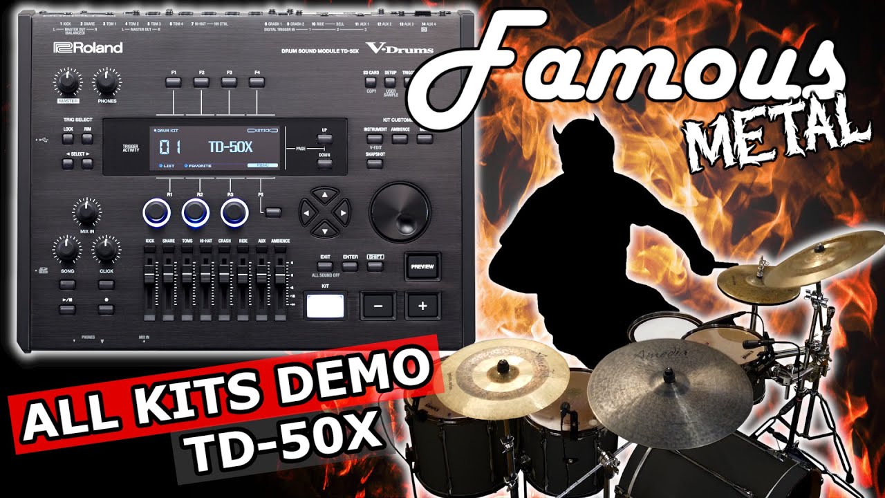 Famous: METAL TD-50X Expansion Pack 🤘 DOWNLOAD Extreme Metal Custom Kits for your Roland Module