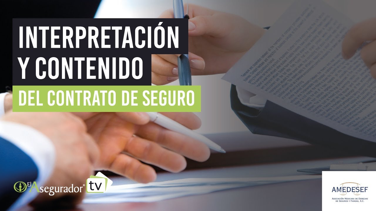 Interpretación y Contenido del Contrato de Seguro - Amedesef