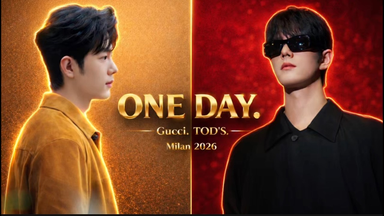 Xiao Zhan Just Dominated Milan Fashion Week 2026 | Gucci & TOD’S in One Day