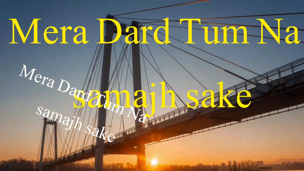 Mera Dard Tum Na samajh sake||New vedio viral video 