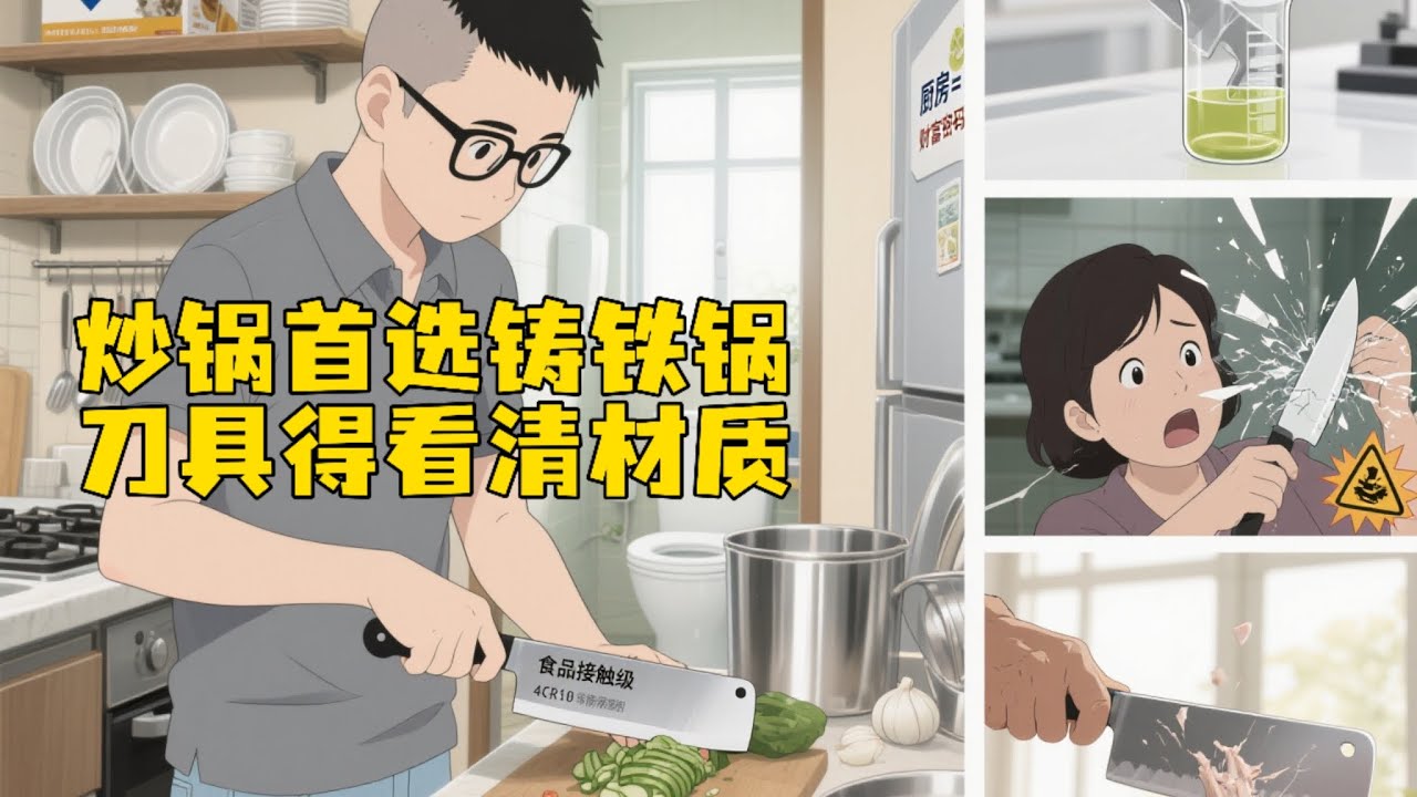 涂层锅易散发有毒物质，铸铁锅才最实用！