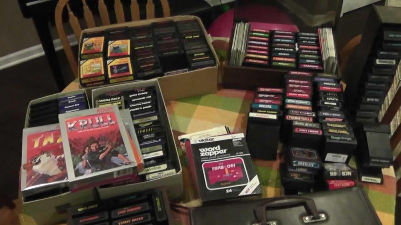 Коллекция картриджей Atari 2600