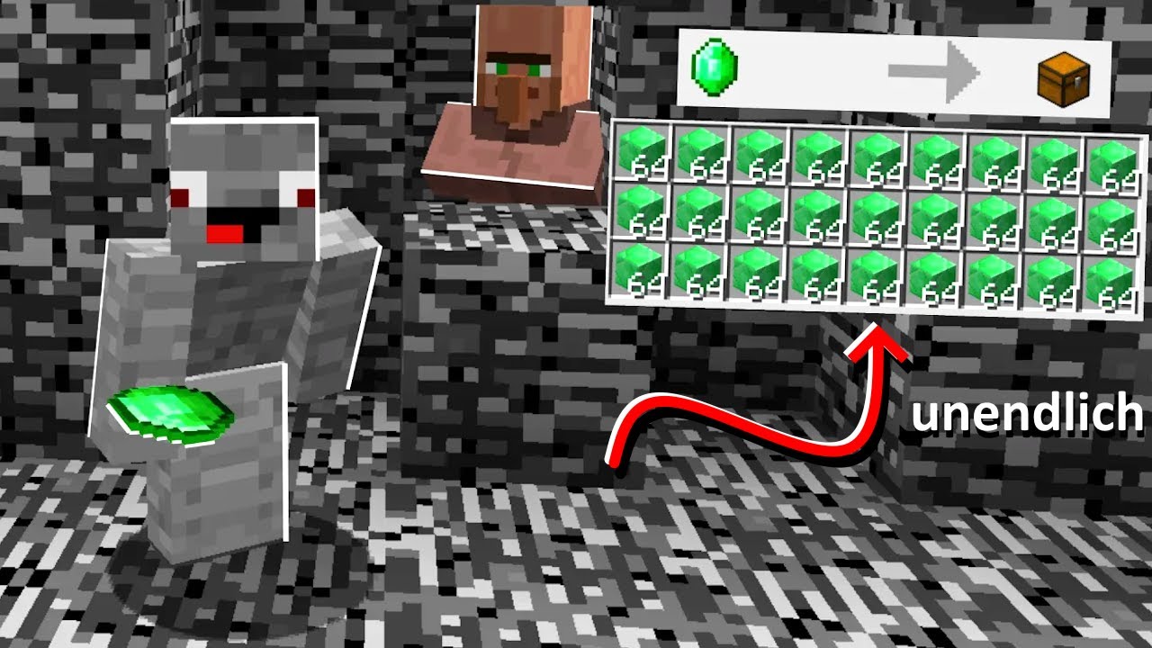 Ich CHEATE heimlich UNENDLICH VIELE EMERALDS in Minecraft LUCKY BLOCK BEDWARS