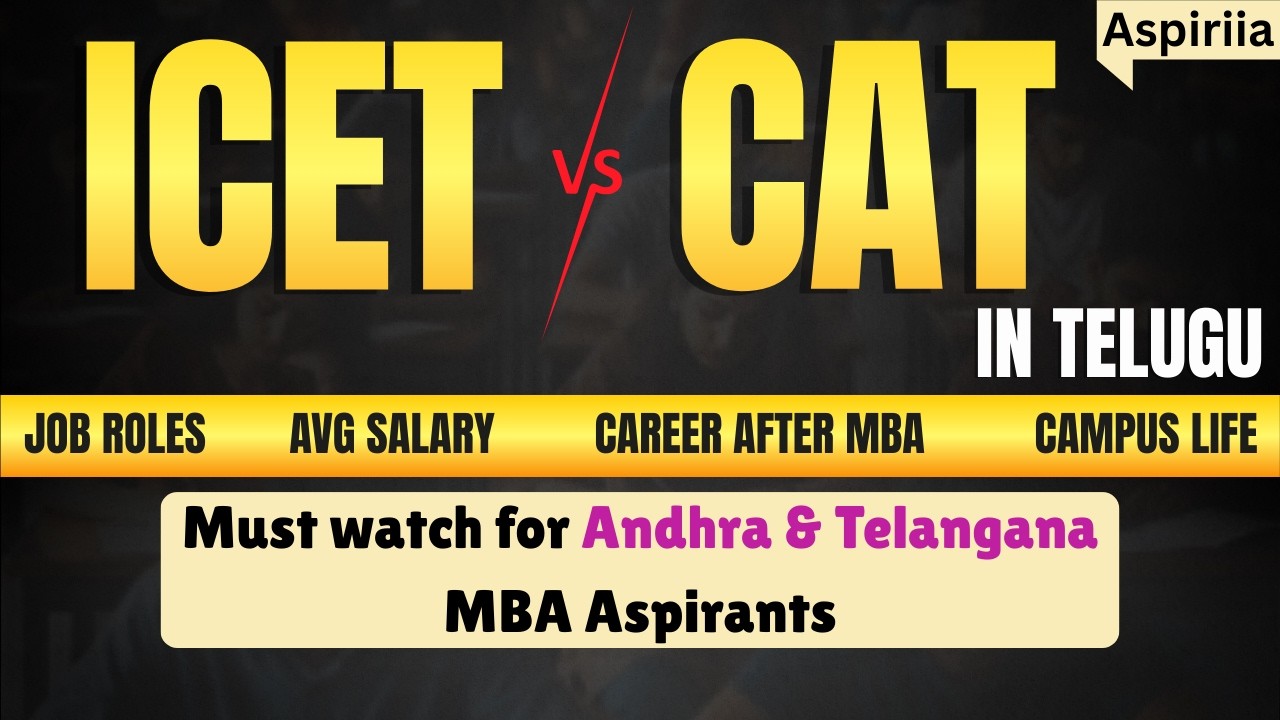 ICET Vs CAT Exam | Complete Analysis in Telugu | Must watch for MBA Aspirants in Telugu States