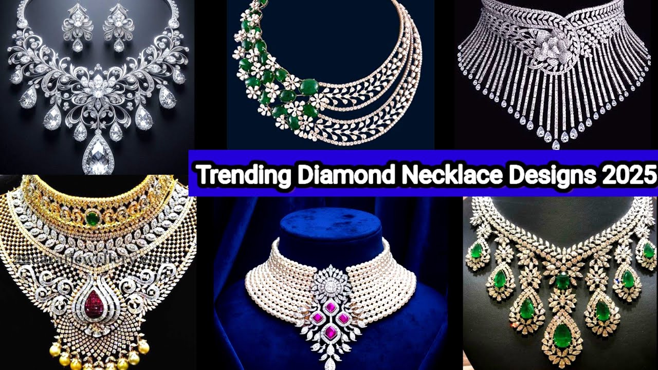 Trending Diamond Necklace Designs 2025|Akshaya Tritiya Special Diamond Jewellery|Bridal Collections