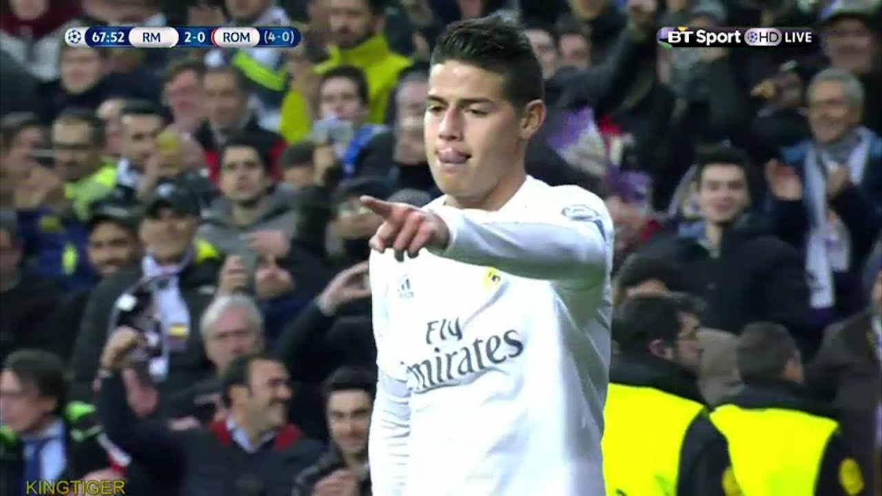James Rodríguez vs AS Roma (Home) 15-16 [English Commentary]