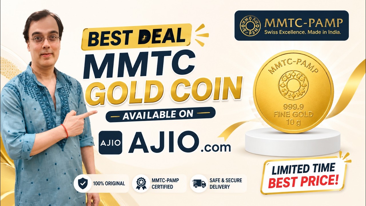 Don't Miss These MMTC-PAMP Gold Coin Offers on AJIO!