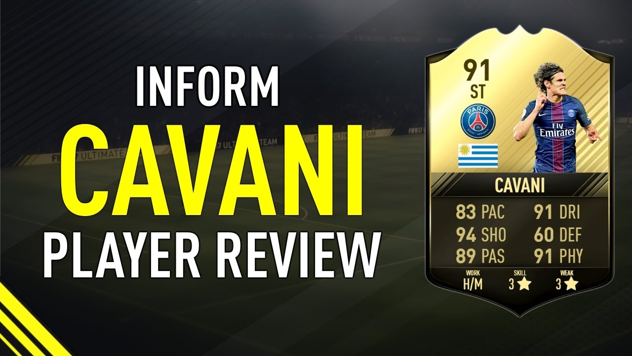 FIFA 17 FIF CAVANI (91) PLAYER REVIEW