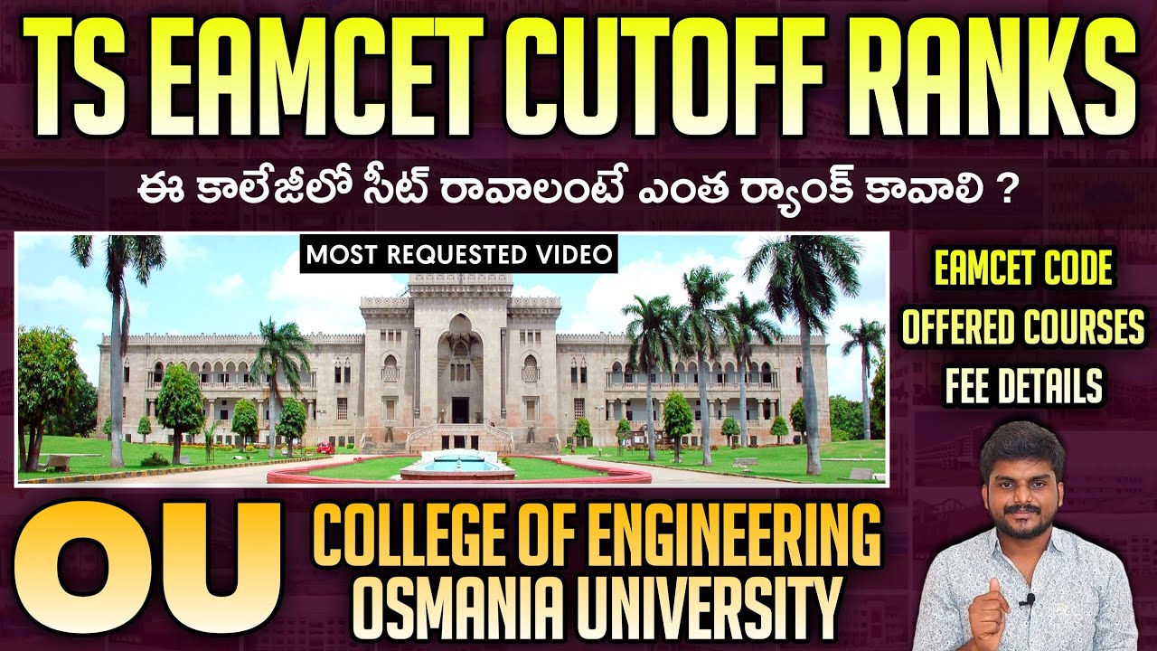 O U College of Engineering Hyderabad Cutoff Ranks | Ts Eamcet Counseling 2022 | Osmania University