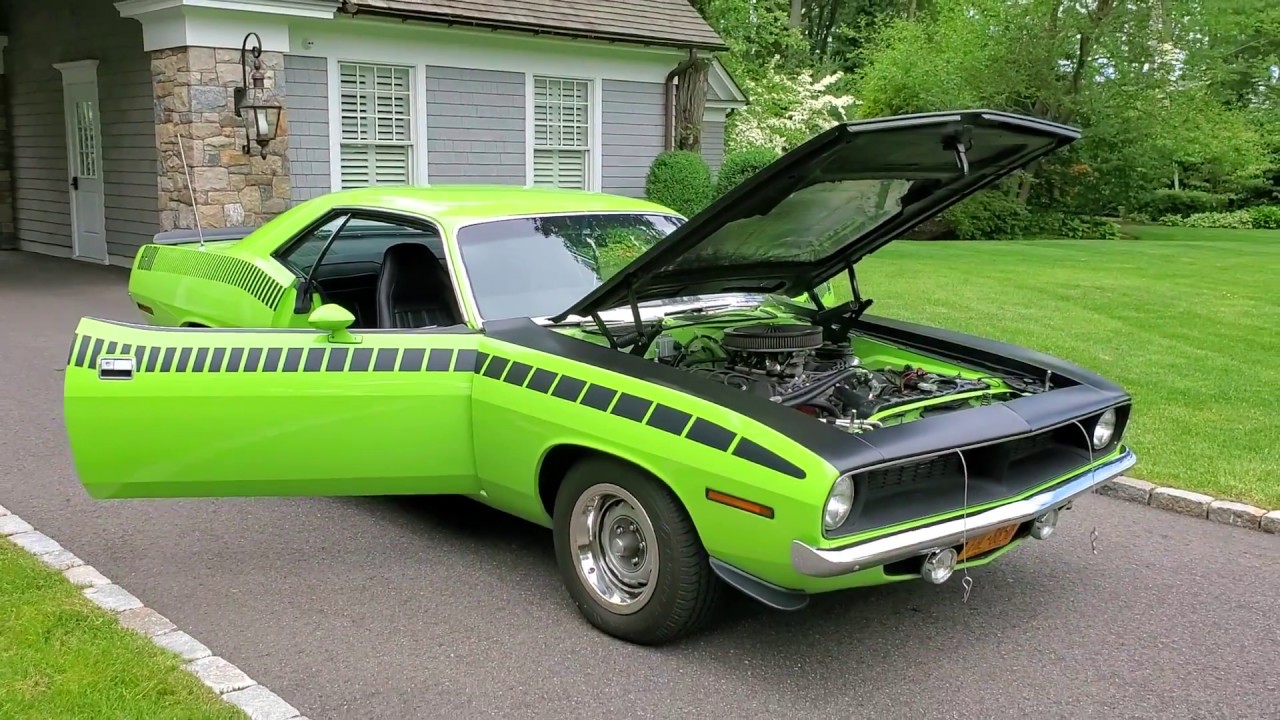 Beautifully Restored 1970 Plymouth Cuda For Sale~426 HEMI~Lime Green~BIG $$ Invested