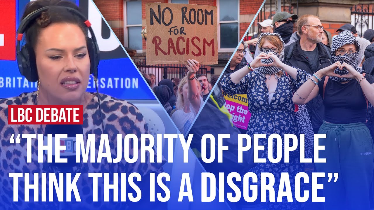 Far right and counter-protesters turn out at demonstrations across UK | LBC