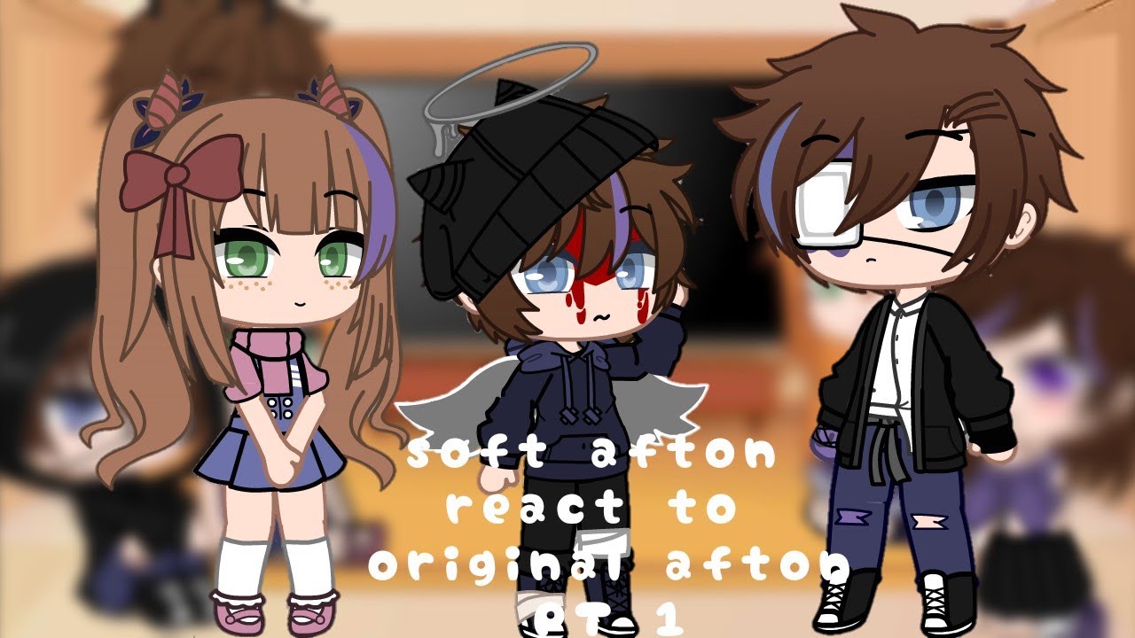 soft afton react to original afton | Michael + Elizabeth + Chris | part 1| my AU |