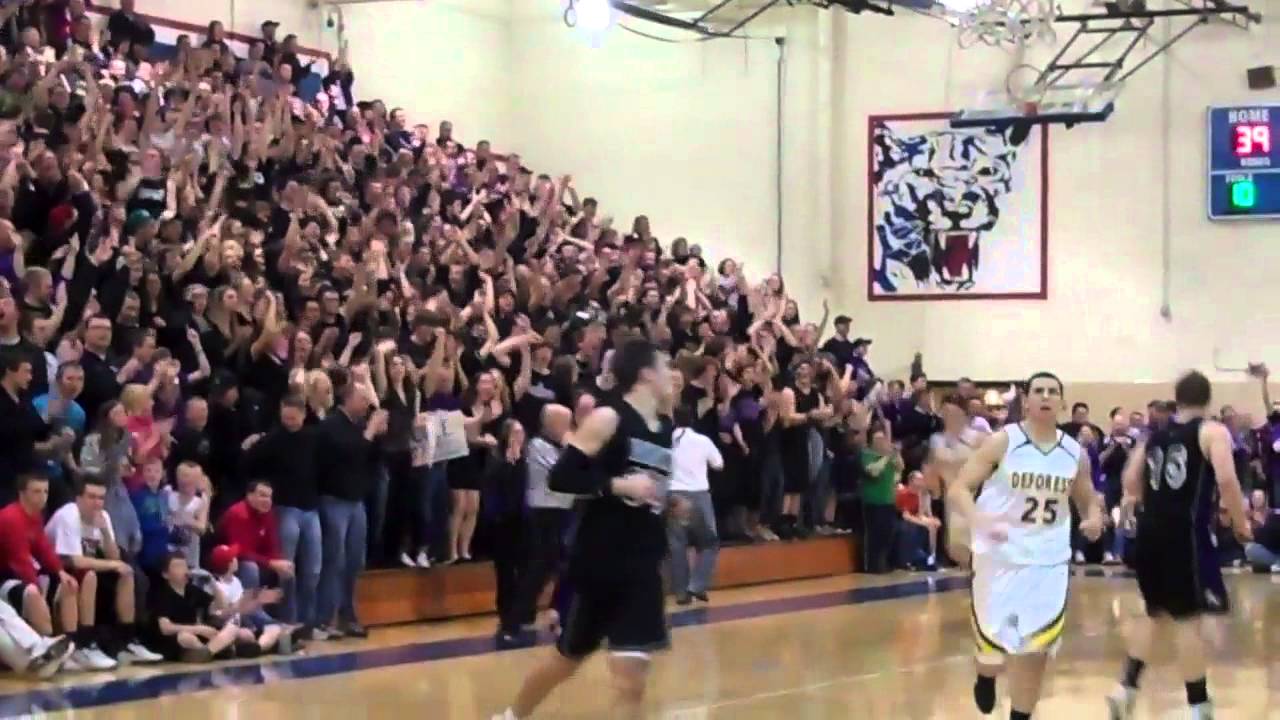 Boys basketball highlights  DeForest vs  Stoughton Adam Mertz 3 3 2012