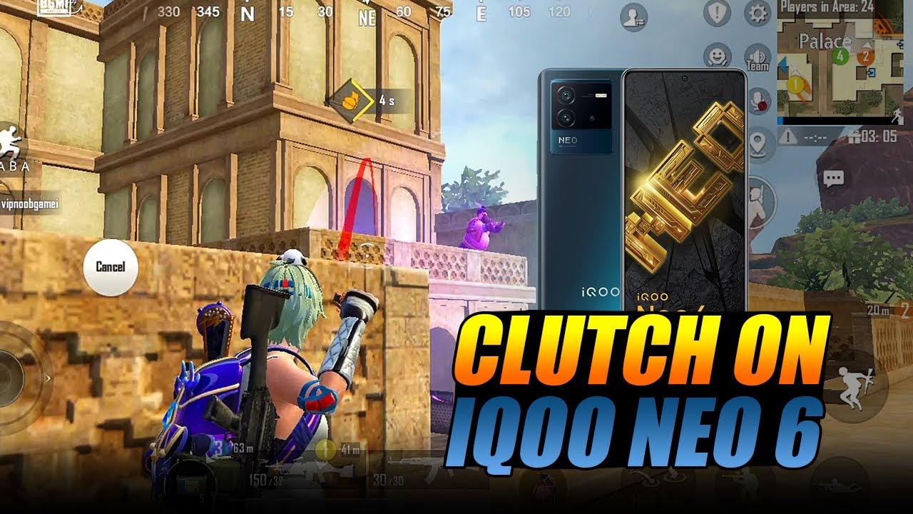 Clutch King on iQOO Neo 6 👑 PUBG  Palace Fight