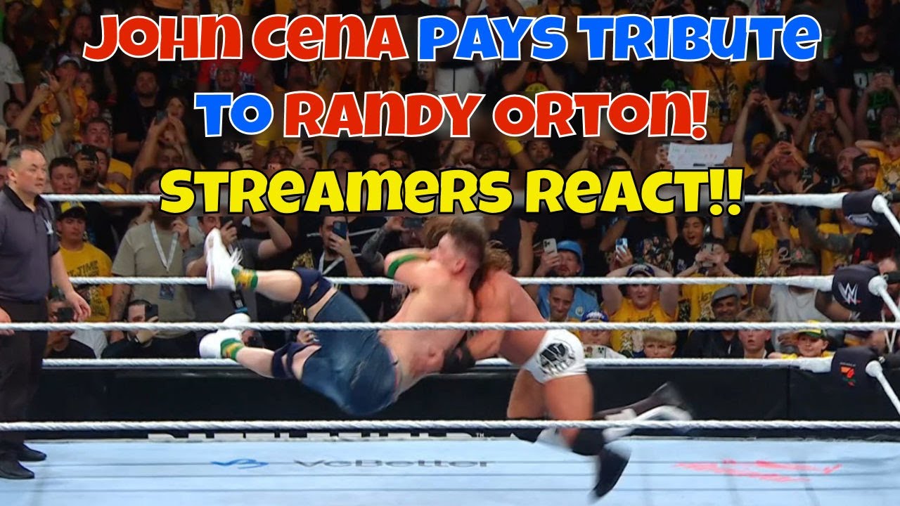 Реакция стримеров! Джон Сина отдаёт дань уважения Рэнди Ортону!! #wwe #рестлинг #crownjewel