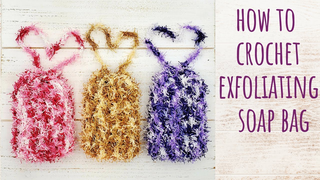 How to crochet exfoliating soap bag 🧼
