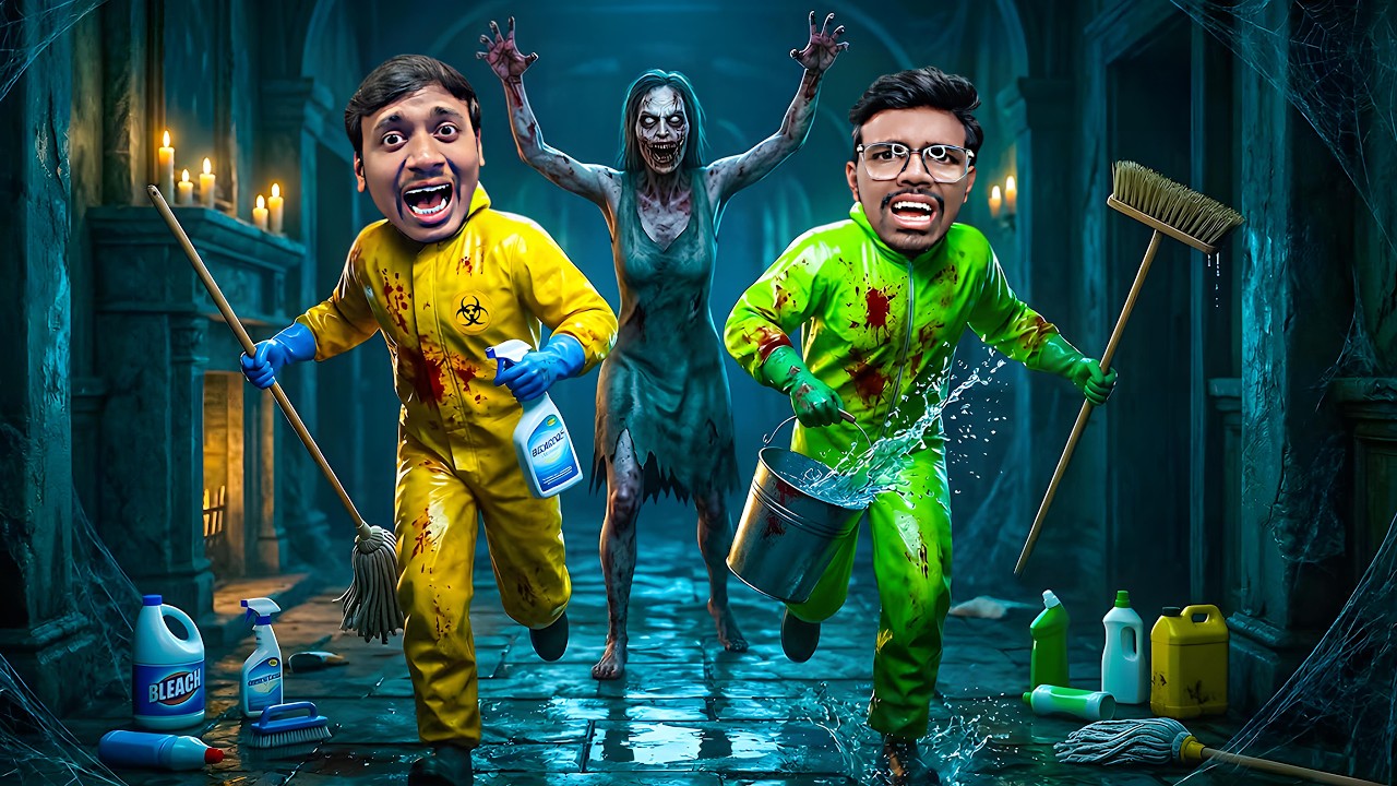 CLEAN THE HORROR HOUSE | Ghost Janitors