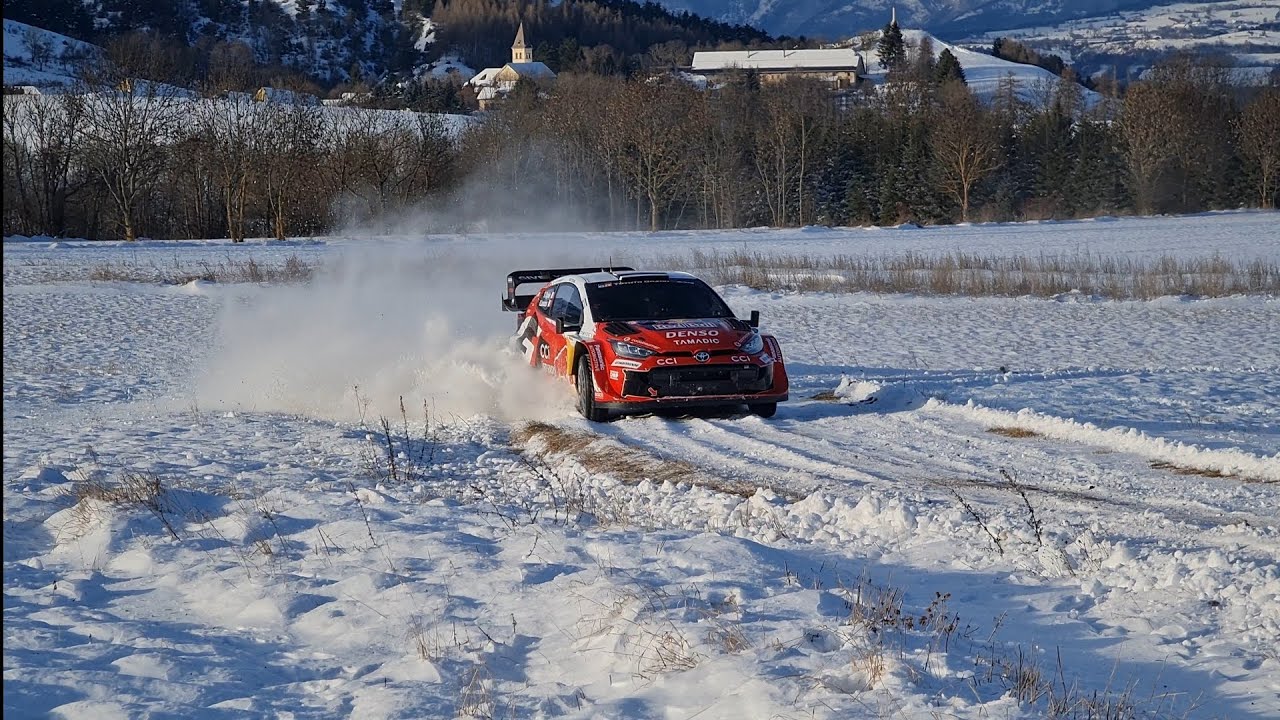 Sébastien OGIER Yaris WRC 2026 test Monte-carlo full snow