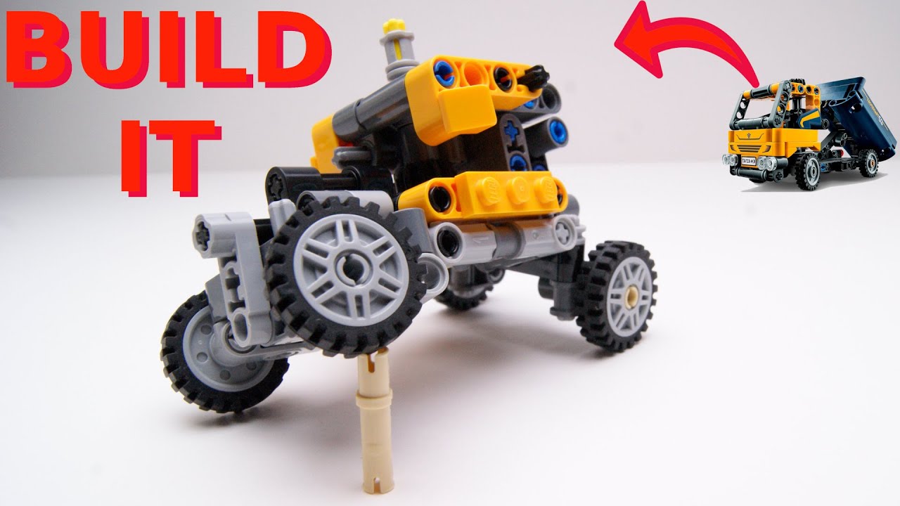 Trial Truck with Suspension (Lego 42147 Dump Truck alternate) + How To Build (Instruction 1/2)