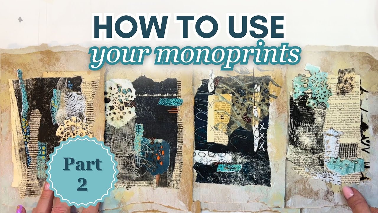Igniting Creativity with Monoprinted Papers: A Journey into Collage Paper Composition