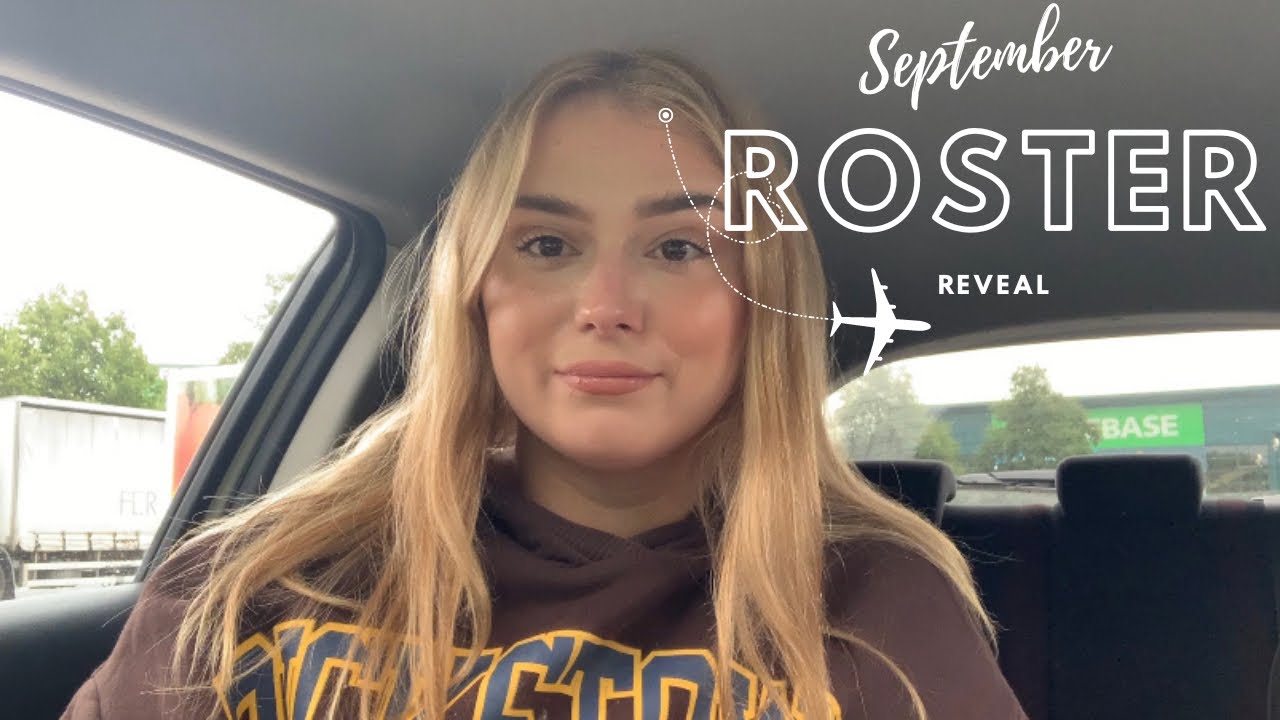 September Roster Reveal | Flight Attendant Roster | Megan Rose