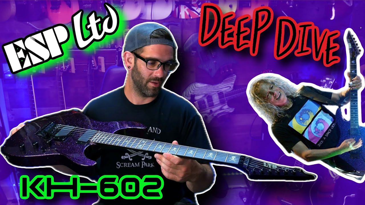 Checking out Kirk Hammett's signature Esp Ltd KH-602