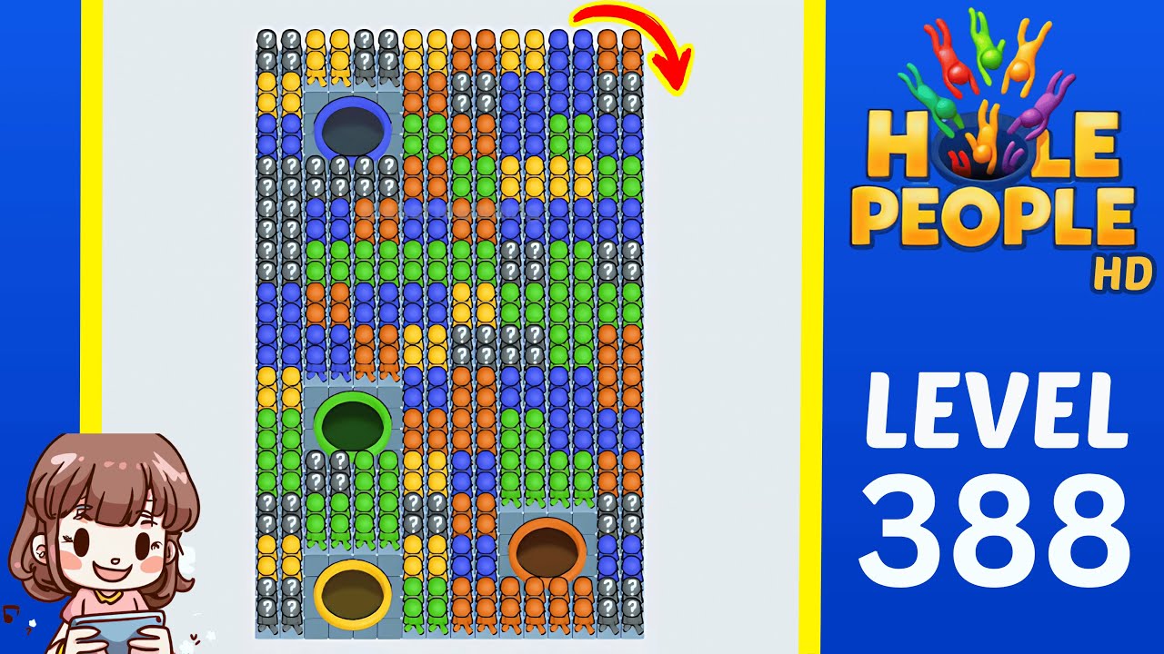 Hole People Level 388 Solution Walkthrough