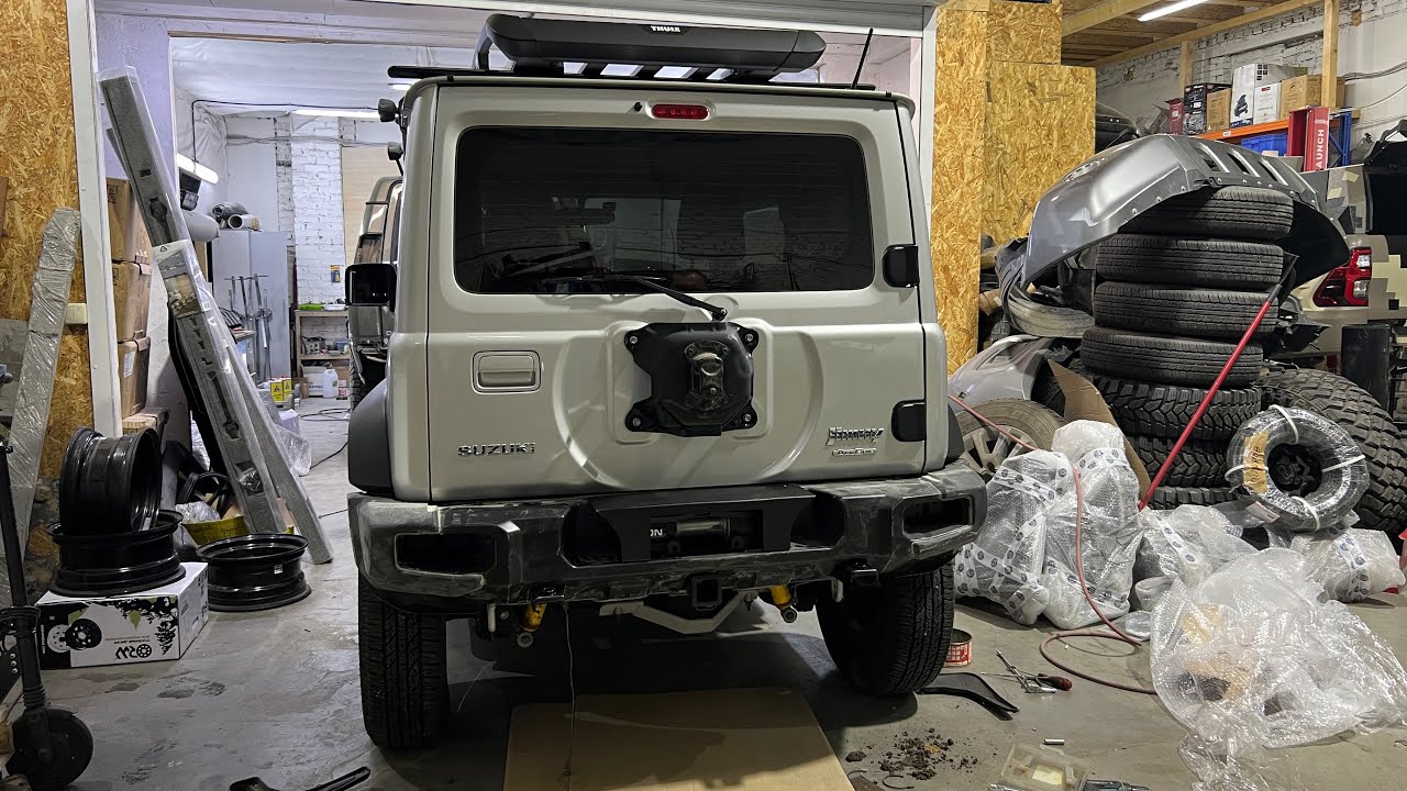 Новый Бампер с Лебёдкой на Suzuki Jimny, Часть 1