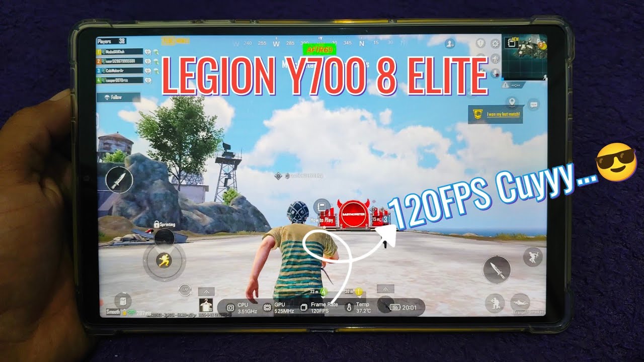 Testing 120fps PUBG Mobile On LEGION Y700 Gen 4