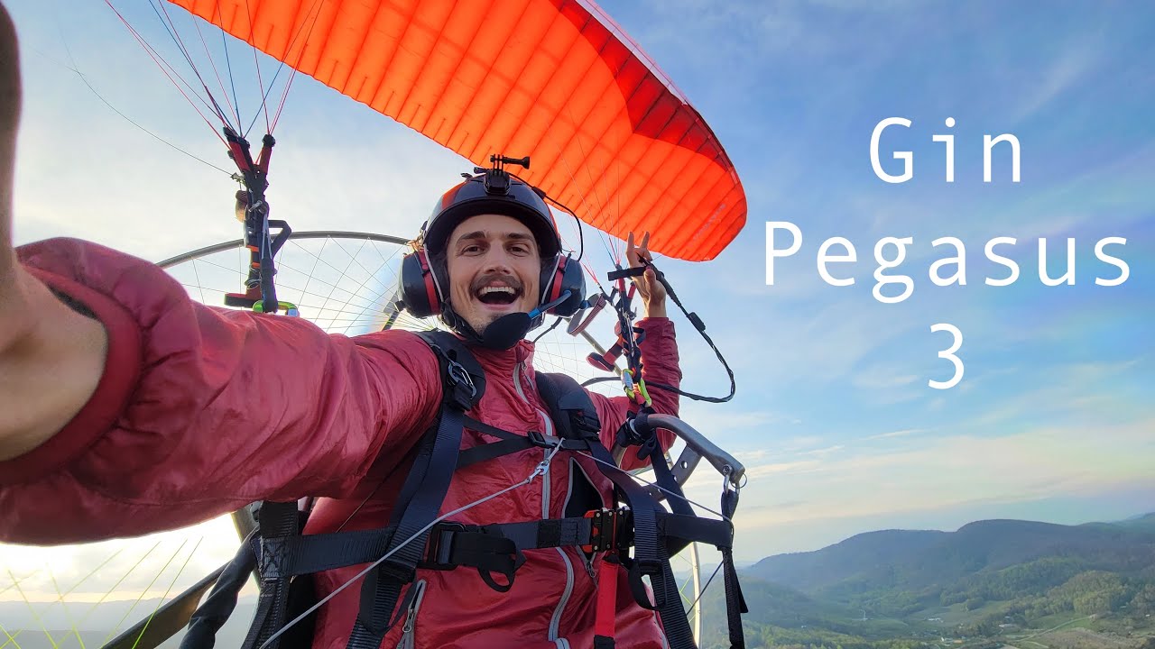 Thermalling the new Gin Pegasus 3 with a Paramotor to 7000 Feet!