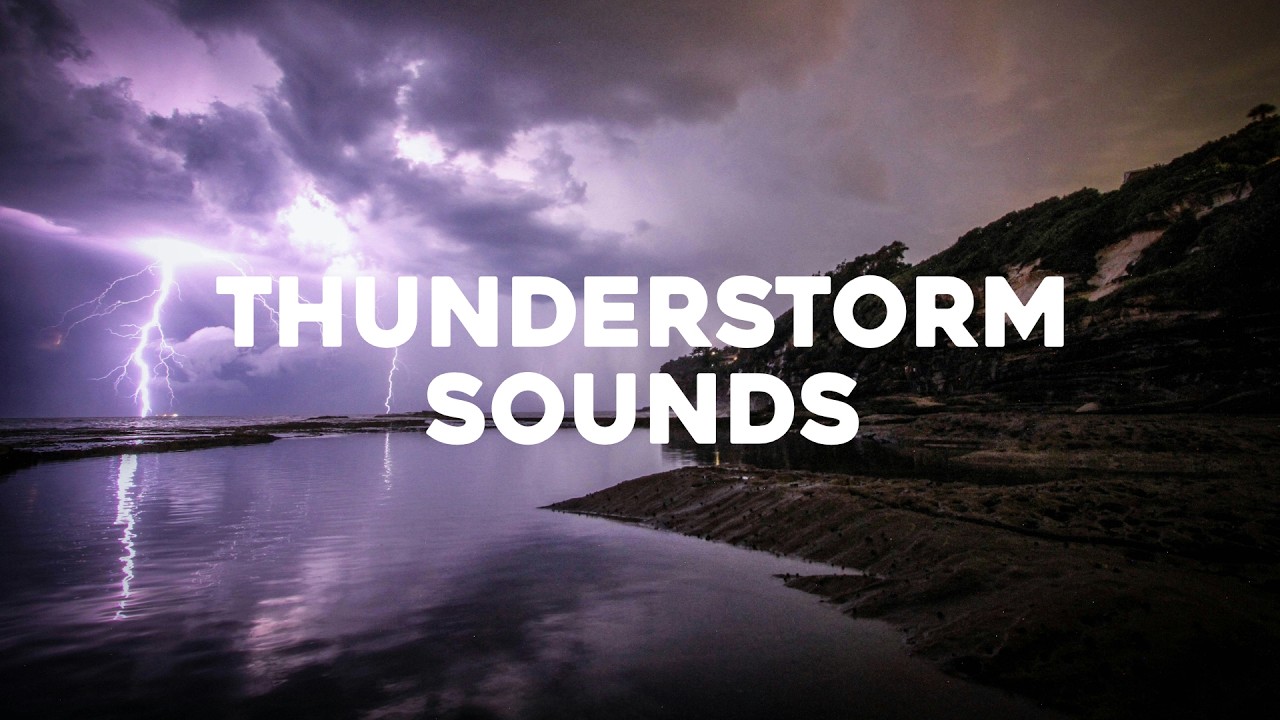 Thunderstorm Sounds for Sleeping or Studying - Heavy Rain & Thunder - 9 Hours