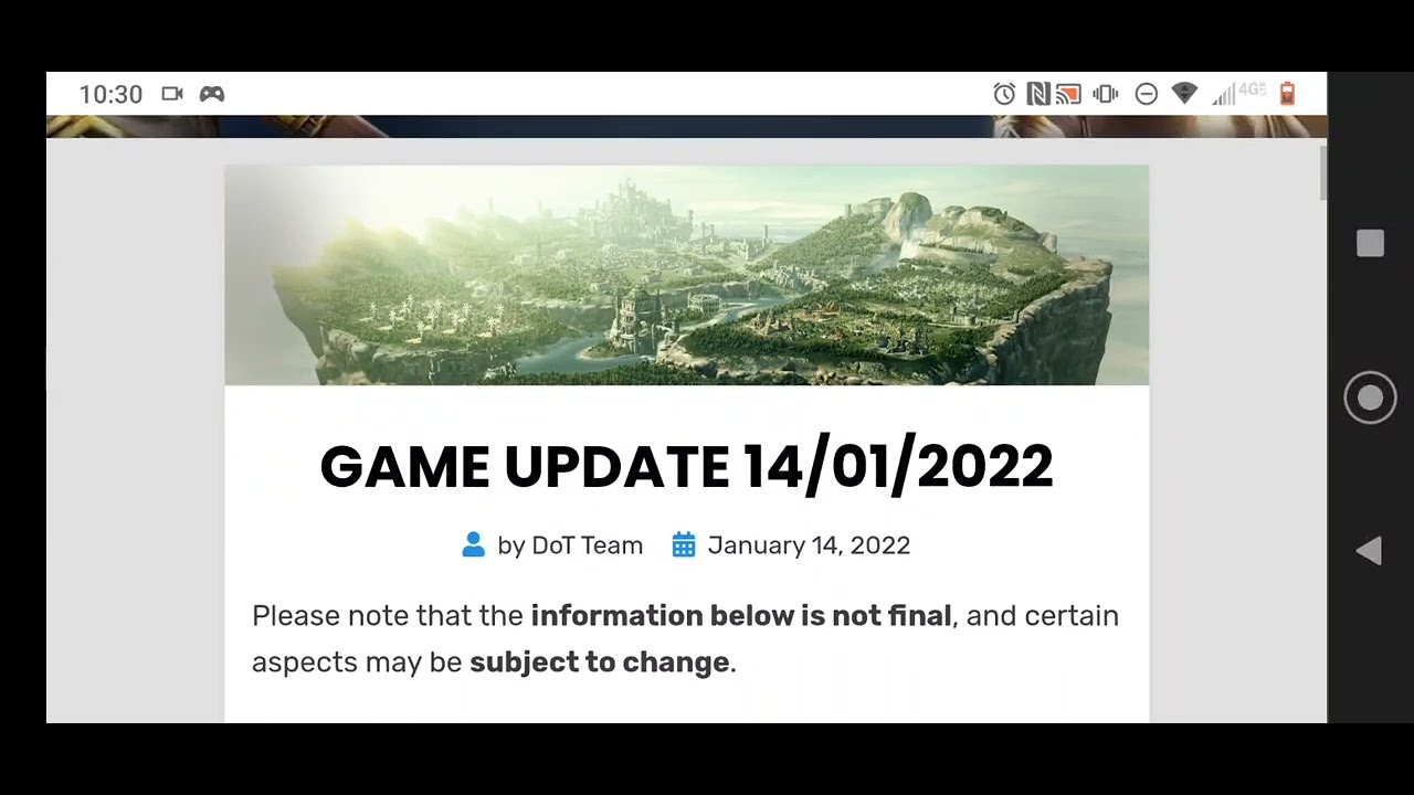 Dawn of Titans | Sad Blog Update | My perspective | Enjoy the Game |