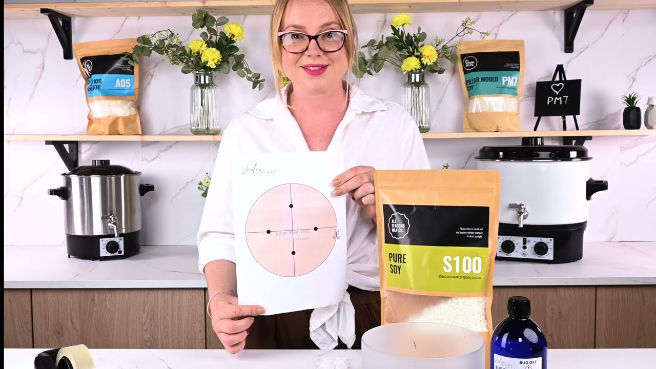 🕯️ Create Your Own Bug-Repellent Candle Bowl for the Garden! 🌿🌼