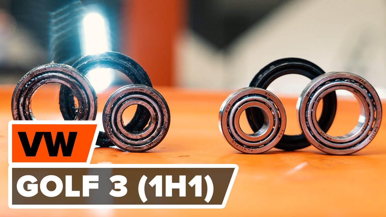 Kako zamenjati zadnje kolesni ležaj na VOLKSWAGEN GOLF 3 (1H1) [VODIČ AUTODOC]
