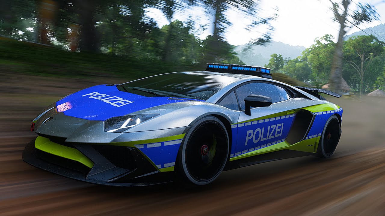 CURSE ILEGALE cu LAMBORGHINI de POLITIE in FORZA HORIZON 5!