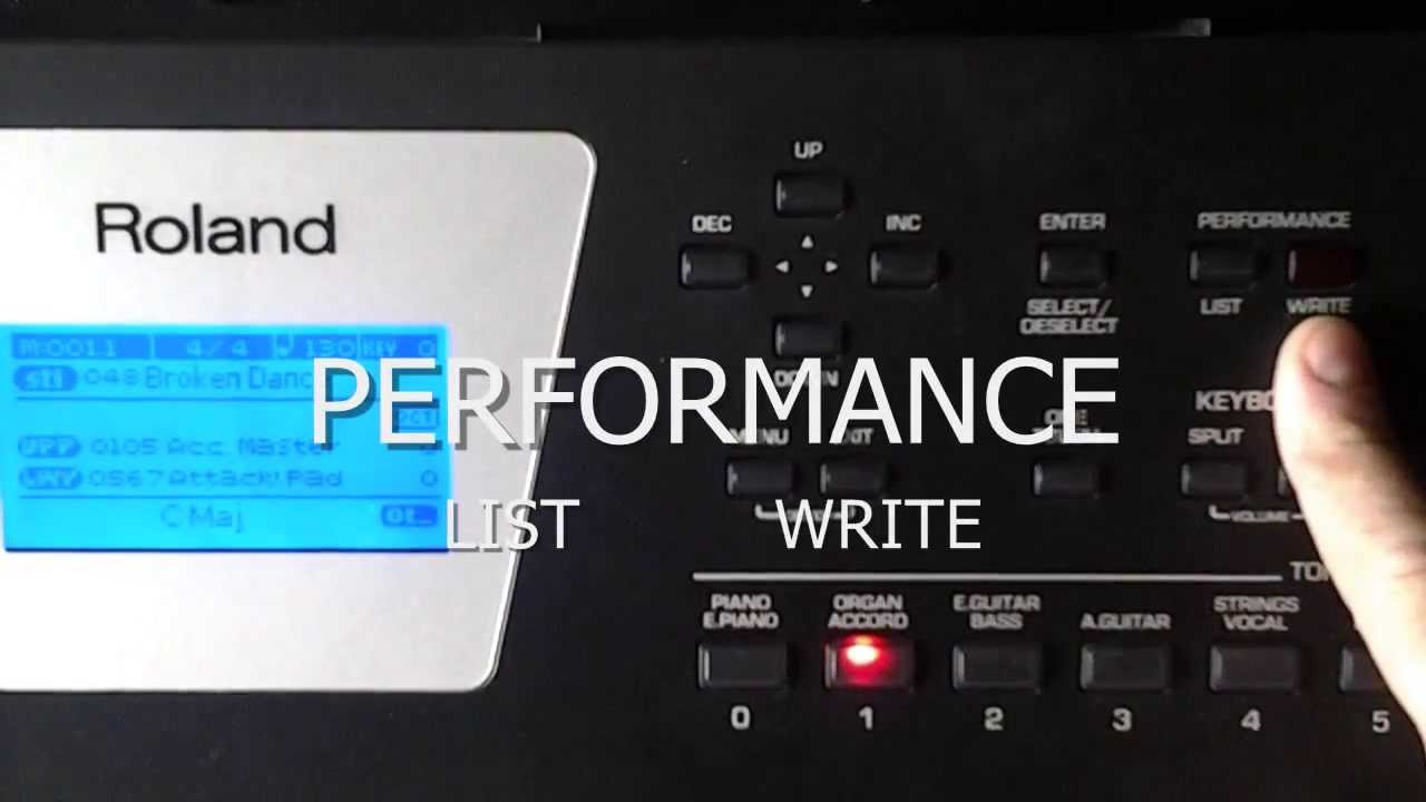 Roland BK-3 - opis funkcji Performance (jakiinstrument.pl)