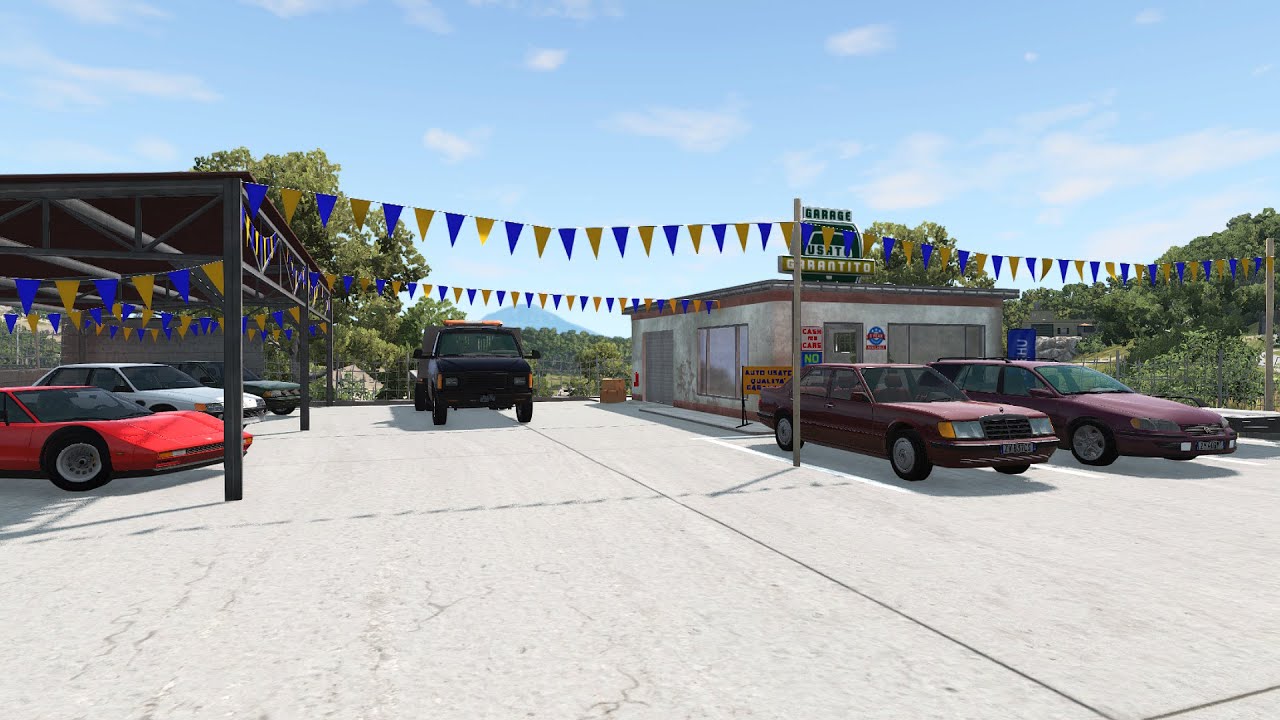 BeamNG || CAR DEALERSHIP - Picking up a VW Golf 1 with a Tow Truck