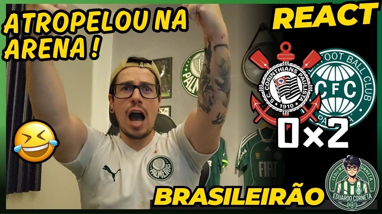 REACT CORINTHIANS 0x2 CORITIBA - BRASILEIRÃO 2026 - ATROPELO DO COXA FORA DE CASA!