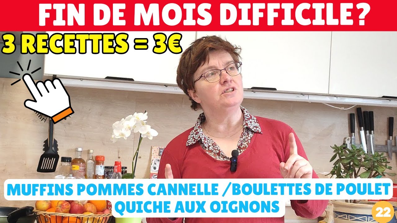 Fin de mois difficiles? Voici 3 recettes économiques à seulement 3€ par personne ! 💰défi 22