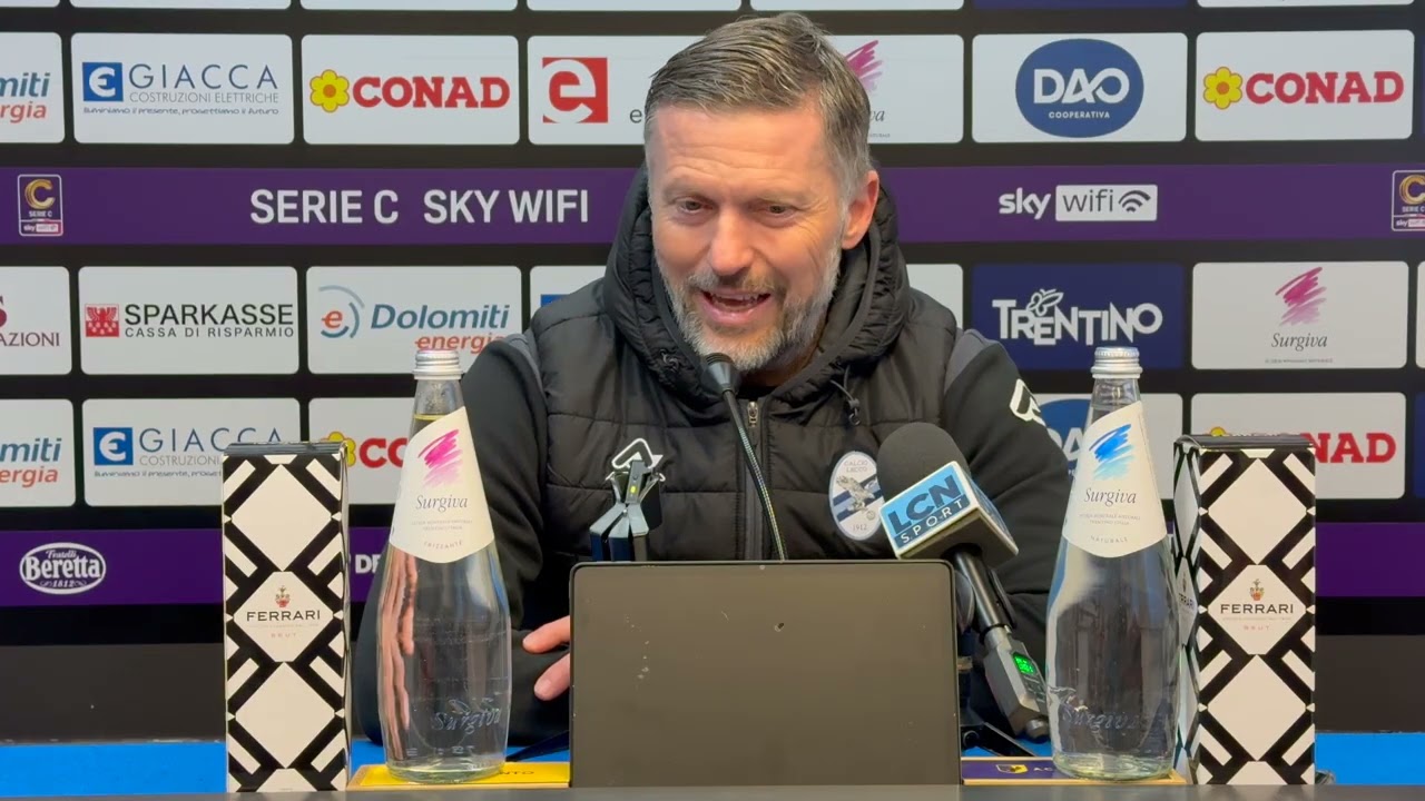 Trento-Lecco 1-1: le parole di mister Federico Valente