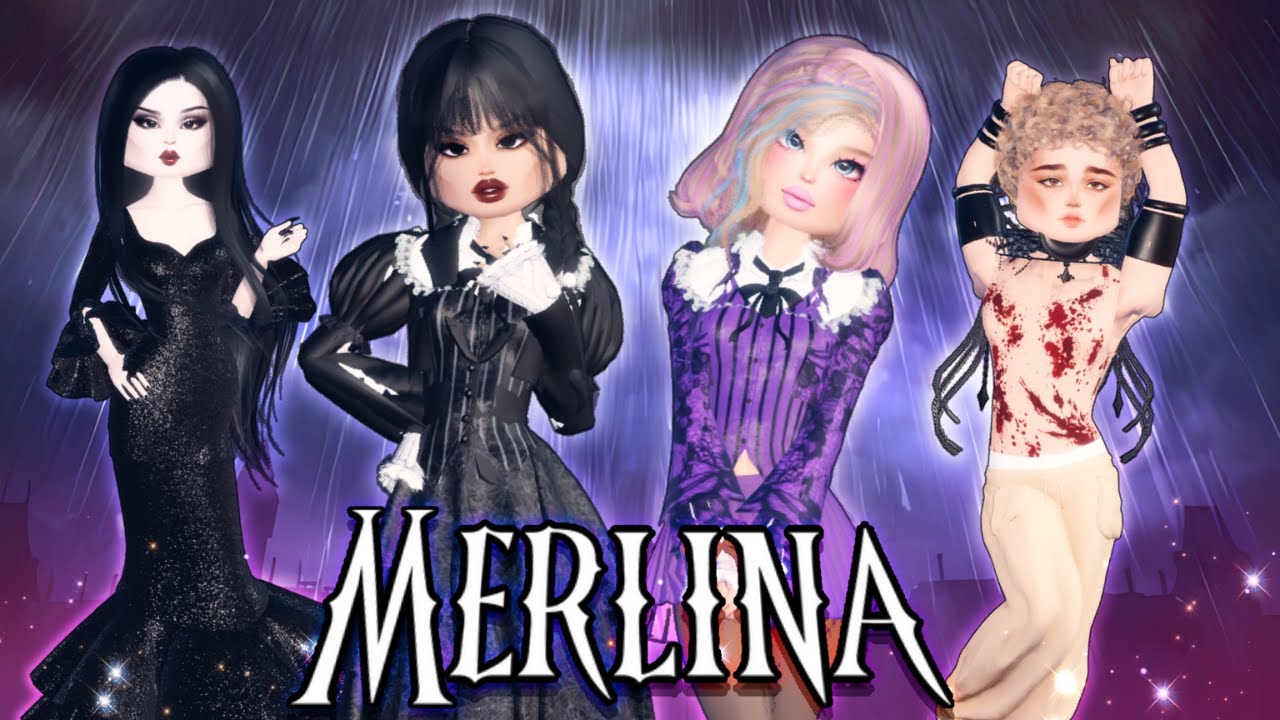 ¡RETÉ a LOS MASTER SERVERS a VESTIRSE de MERLINA 2 en DRESS TO IMPRESS! 🖤