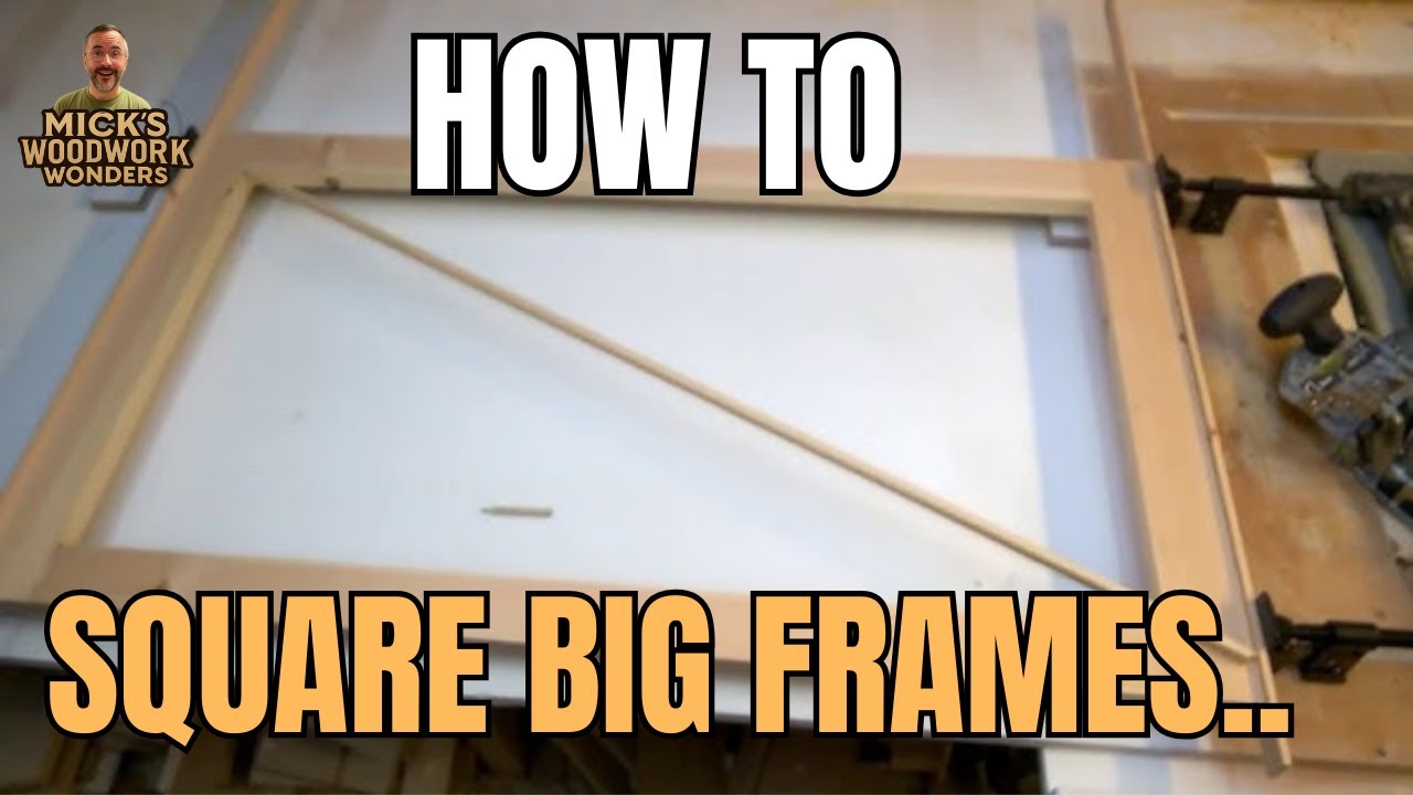 🪚🔨 Quick Tip: How to Square BIG Frames Perfectly! 👌