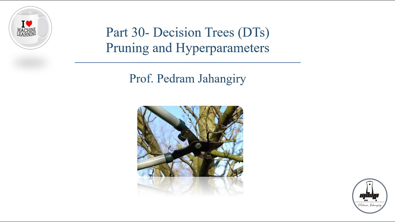 Part 30-Cost complexity pruning and other hyperparameters in decision trees