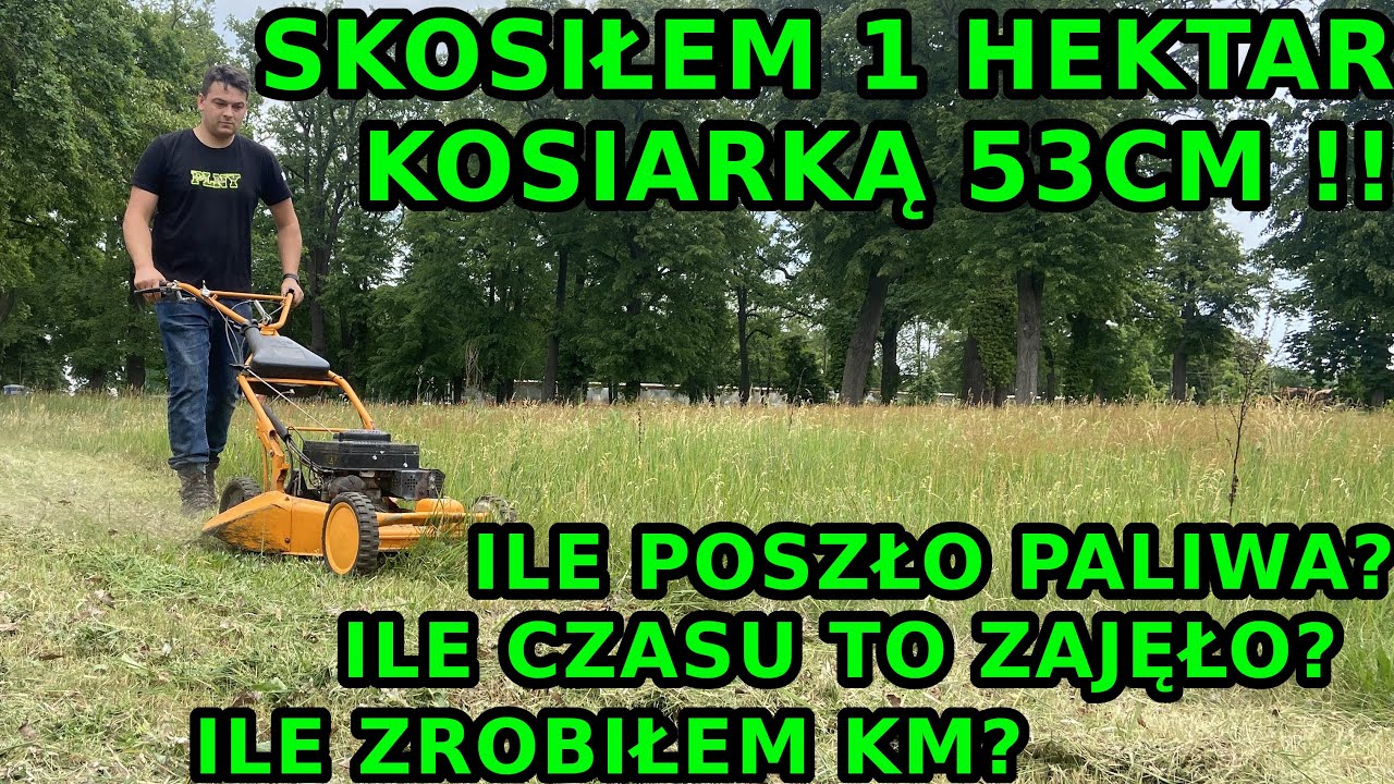 Koszę 10 000m2 kosiarką AS MOTOR o szerokości zaledwie 53cm! Mierzę dystans i zużycie paliwa