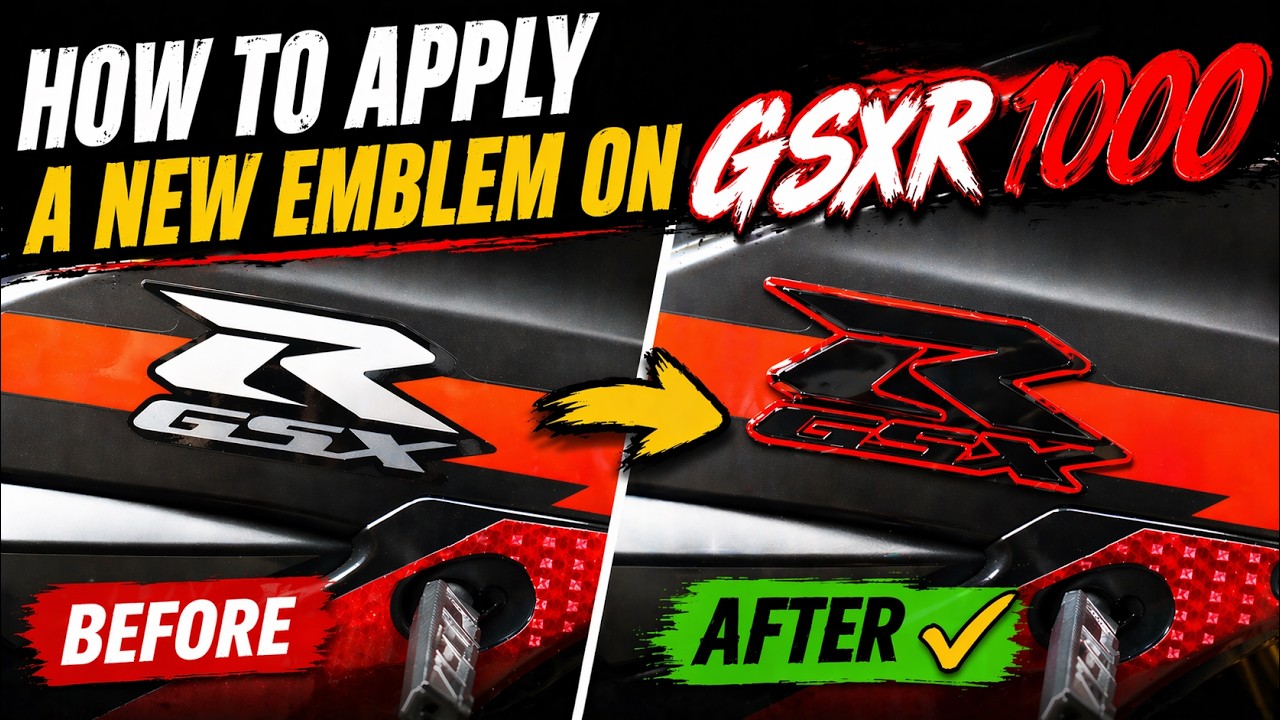 How to Apply a R Emblem on a Gsxr1000