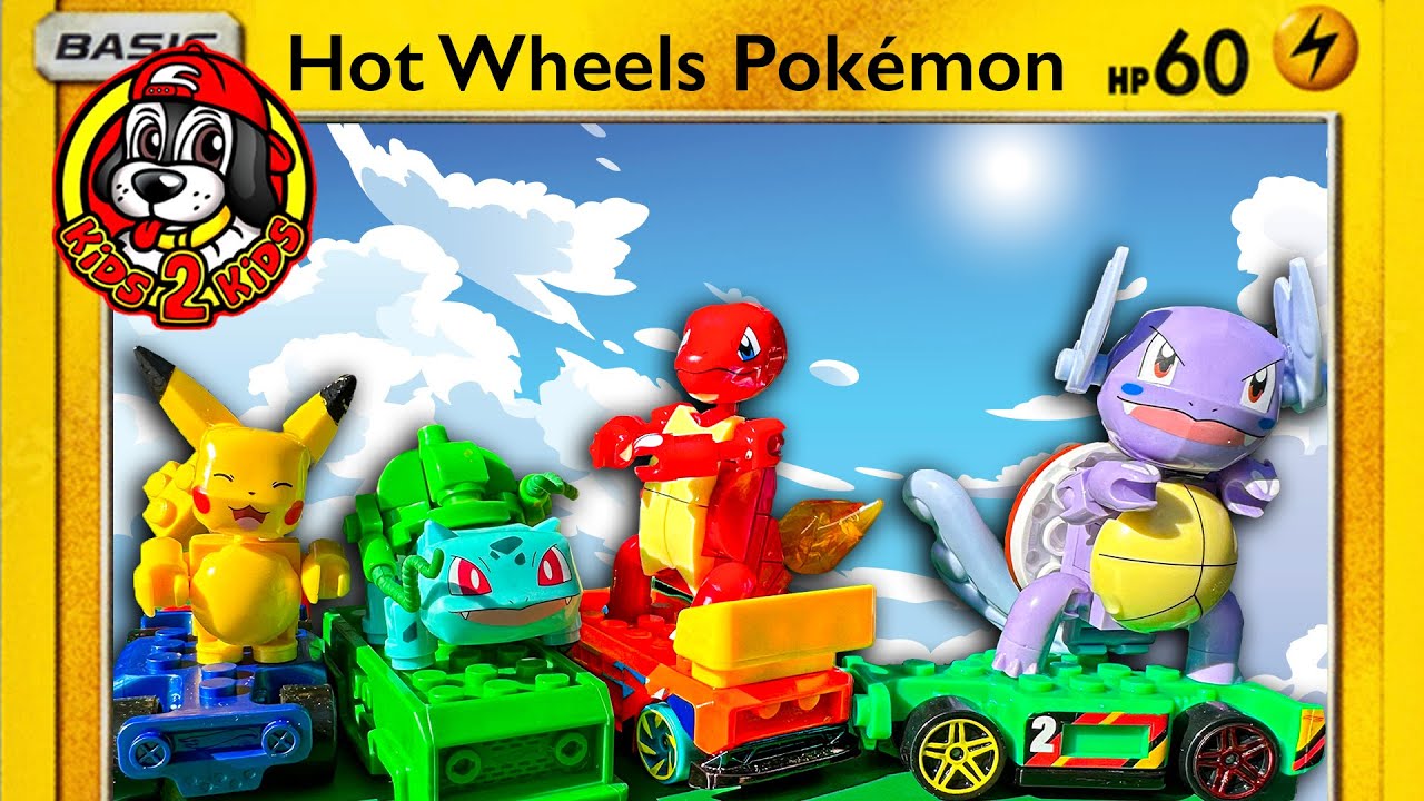 POKEMON HOT WHEELS RACING (Electric⚡️ Fire🔥 Grass🌱 Water💧 Type EVOLUTIONS)