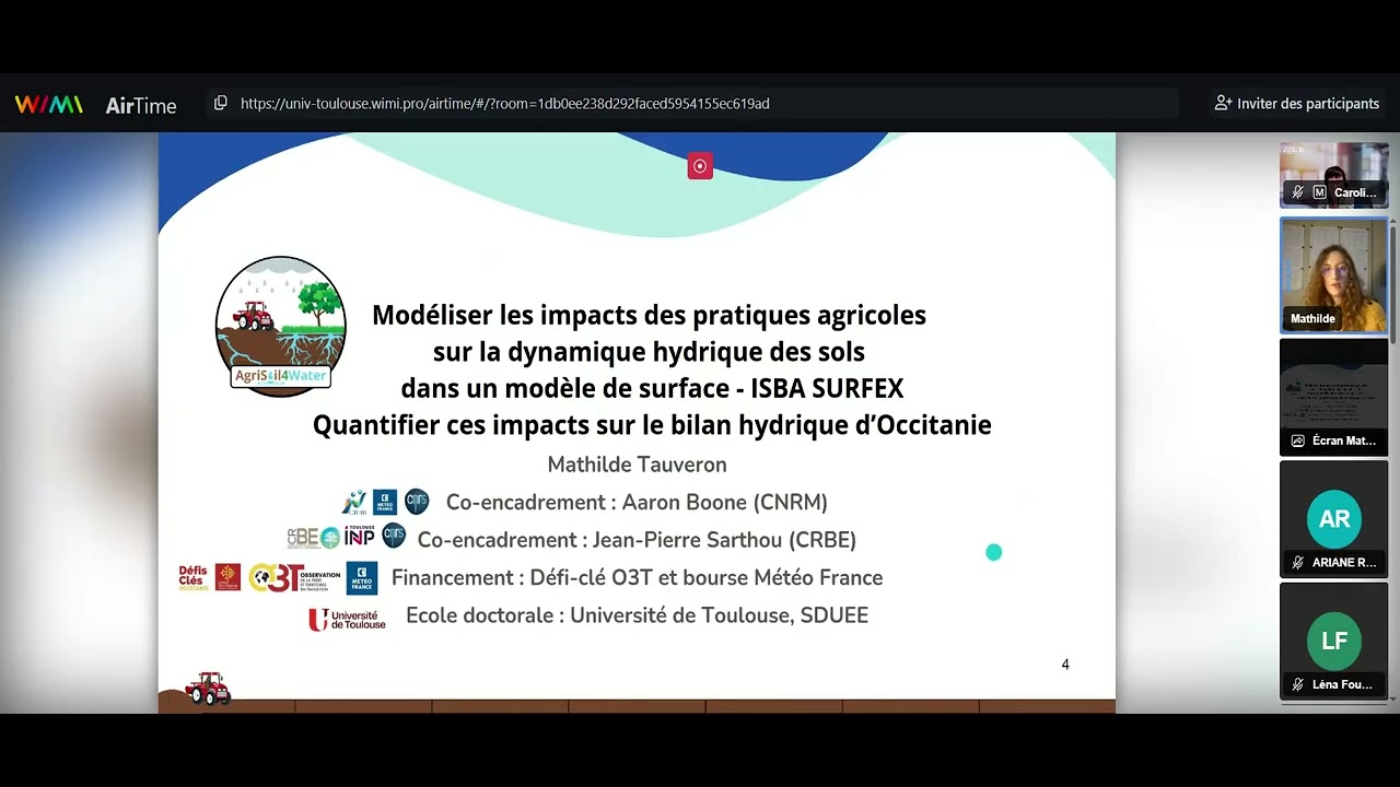 Webinaire O3T - AgriSoil4Water