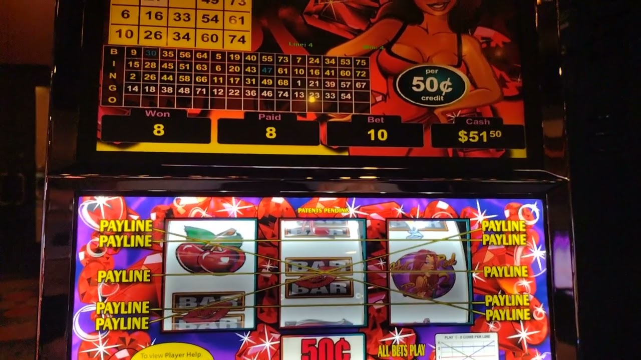 Hot Red Ruby 2 .50 cent Denom at Indigo Sky Casino and Resort in Wyandotte Ok.