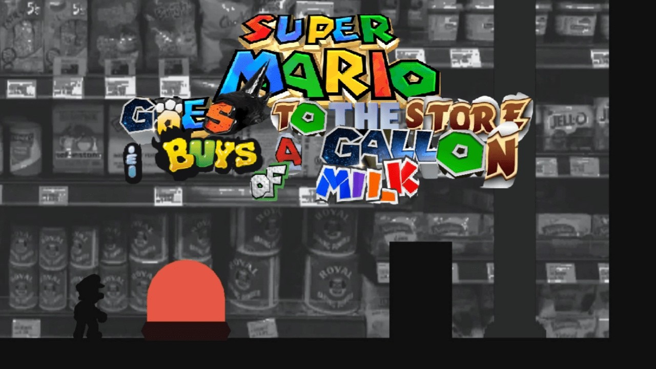 Super Mario Goes To The Store Buys A Gallon Milk #3 Walkthrough 100%